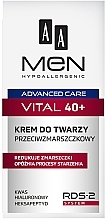 Przeciwzmarszczkowy krem do twarzy dla mężczyzn 40+ - AA Men Advanced Care Vital Face Cream Anti-Wrinkle — Zdjęcie N3