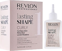 PRZECENA! Zestaw do trwałej ondulacji włosów naturalnych - Revlon Professional Lasting Shape Curly 1 (lot / 3 x 100 ml) * — Zdjęcie N1