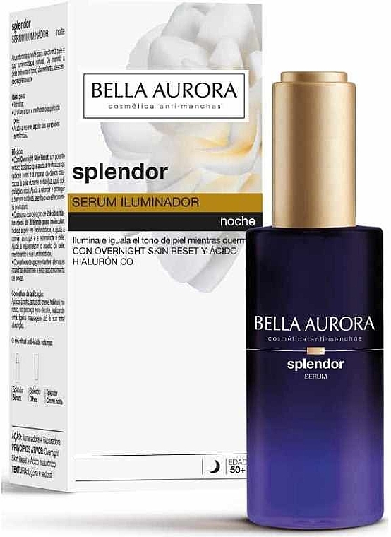 Rozjaśniający serum na noc do twarzy - Bella Aurora Splendor — Zdjęcie N1