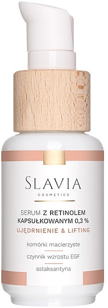 Serum do twarzy z retinolem w kapsułkach 0,3% - Slavia Cosmetics — Zdjęcie N1