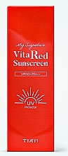Ochrona przeciwsłoneczna dla promiennej skóry - Tiam My Signature Vita Red Sunscreen SPF50+/PA+++ — Zdjęcie N2