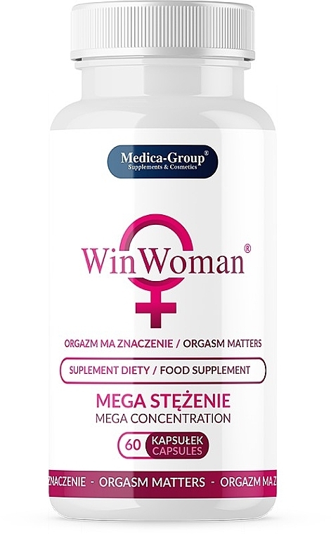 Kapsułki stymulujące kobiecy orgazm - Medica-Group Win Woman Diet Supplement — Zdjęcie N1