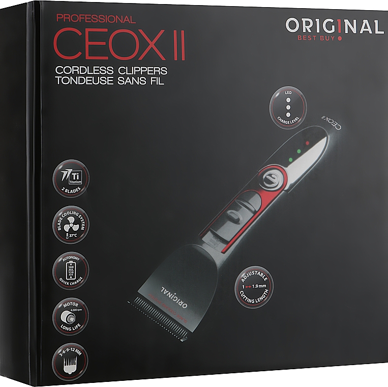 Trymer do włosów, czarny - Original Best Buy CEOX2 Cordless — Zdjęcie N3