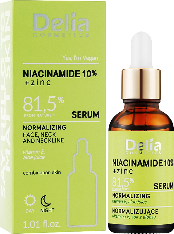 Serum normalizujące z niacynamidem i cynkiem - Delia Niacynamid + Zinc Serum  — Zdjęcie N2