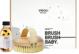 Kup Zestaw - Veoli Botanica Brush Brush Baby (b/oil/150ml + massage/brush/1pcs)