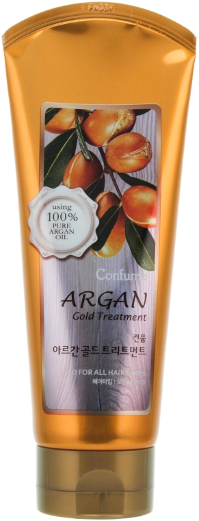 Nawilżająca maska do włosów z olejem arganowym - Welcos Confume Argan Gold Treatment