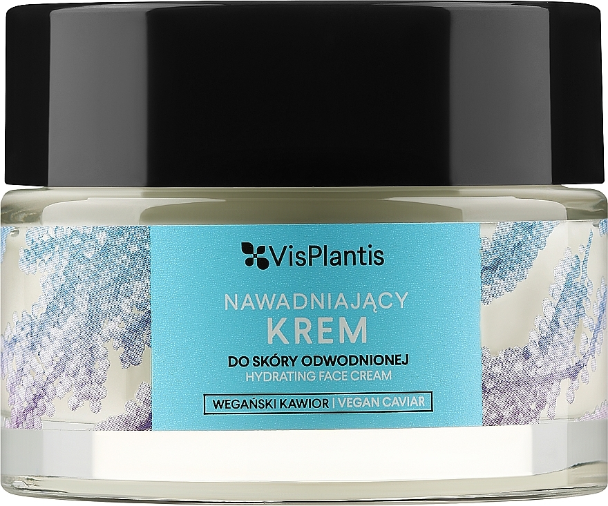 Nawadniający krem do twarzy do skóry odwodnionej - Vis Plantis Hydrating Face Cream With Vegan Caviar — Zdjęcie N1