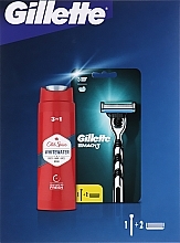 Kup Zestaw - Gillette (razor/1pc + sh/gel/250ml)