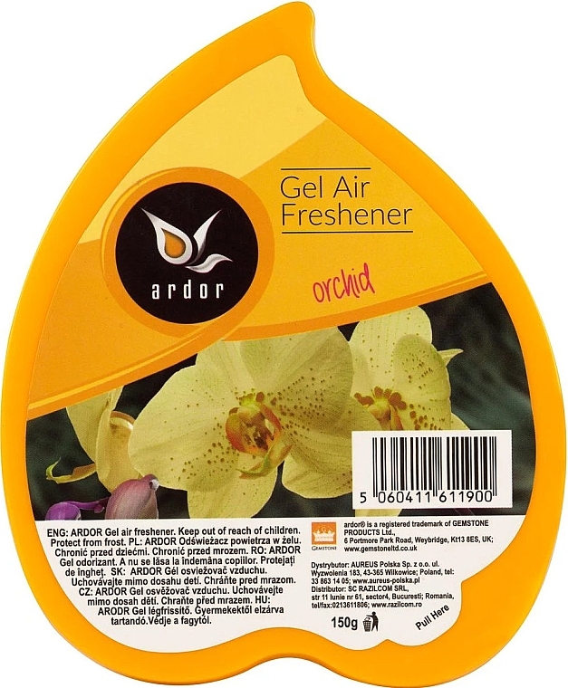 Odświeżacz powietrza w żelu Orchidea - Ardor Gel Air Freshener Orchid — Zdjęcie N1