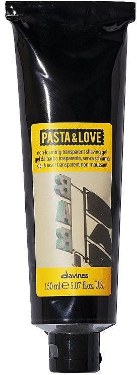 Niepieniący się przezroczysty żel do golenia - Davines Pasta & Love Non-Foaming Transparent Shaving Gel — Zdjęcie N1