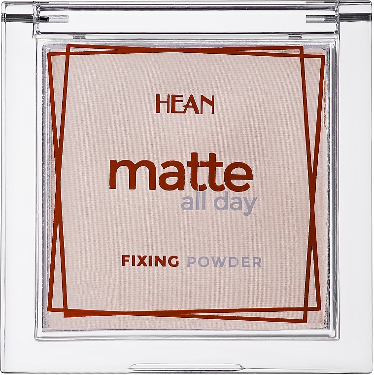 Matujący puder do twarzy - Hean Matte All Day Fixing Powder — Zdjęcie N4