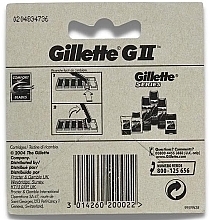Wymienne wkłady do golenia, 5 szt - Gillette G II — Zdjęcie N2
