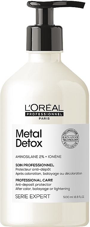 Krem-żel do zapobiegania gromadzeniu się metali we włosach - L'Oreal Professionnel Metal Detox Conditioner — Zdjęcie N1