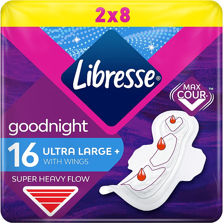 Podpaski, 16 szt. - Libresse Ultra Goodnight Large + — Zdjęcie N1