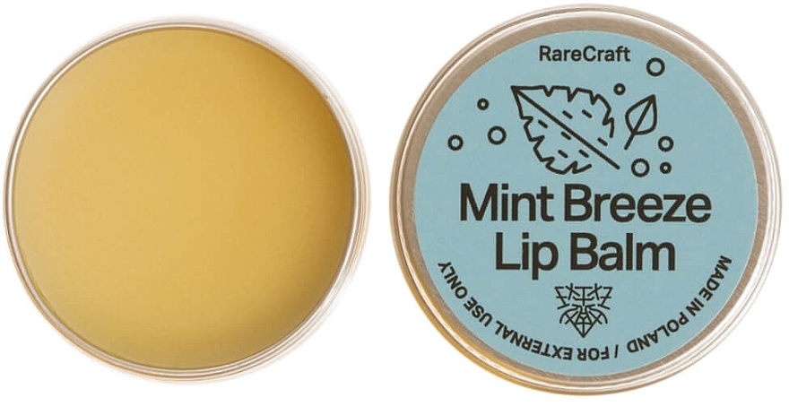 PRZECENA! Balsam do ust w słoiczku - RareCraft Mint Breeze Lip Balm * — Zdjęcie N1