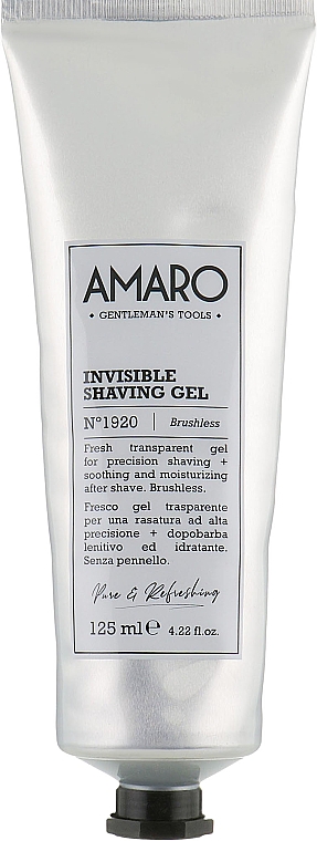 Żel do golenia - FarmaVita Amaro Invisible Shaving Gel — Zdjęcie N1
