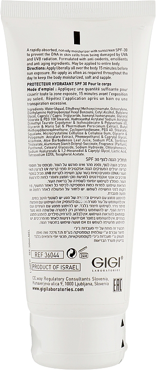 Krem przeciwsłoneczny do ciała - Giigi Sun Care Sun Block Body Moisturizer SPF 30 — Zdjęcie N2