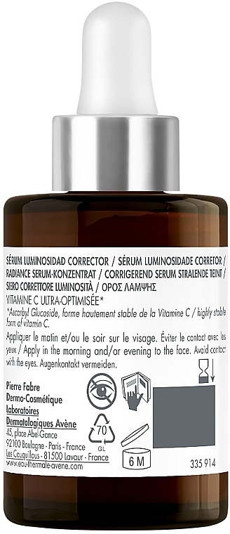 Serum rozjaśniające przebarwienia - Avene Eau Thermale Vitamin Activ Cg Radiance Corrector Serum — Zdjęcie N2