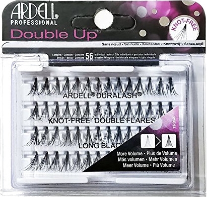 Kępki rzęs - Ardell Double Up Knot Free Double Flares Black Long — Zdjęcie N1