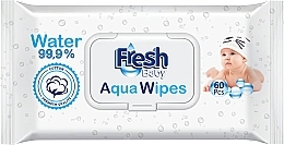 Chusteczki nawilżane, 60 szt. - Fresh Baby Aqua Wipes — Zdjęcie N1