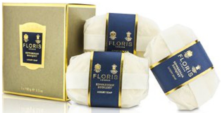 Floris London Edwardian Bouquet - Zestaw perfumowanych mydeł w kostce (3 x soap) — Zdjęcie N1