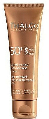 Przeciwstarzeniowy krem przeciwsłoneczny do twarzy SPF 50+ - Thalgo Age Defence Sunscreen Cream SPF 50 — Zdjęcie N1