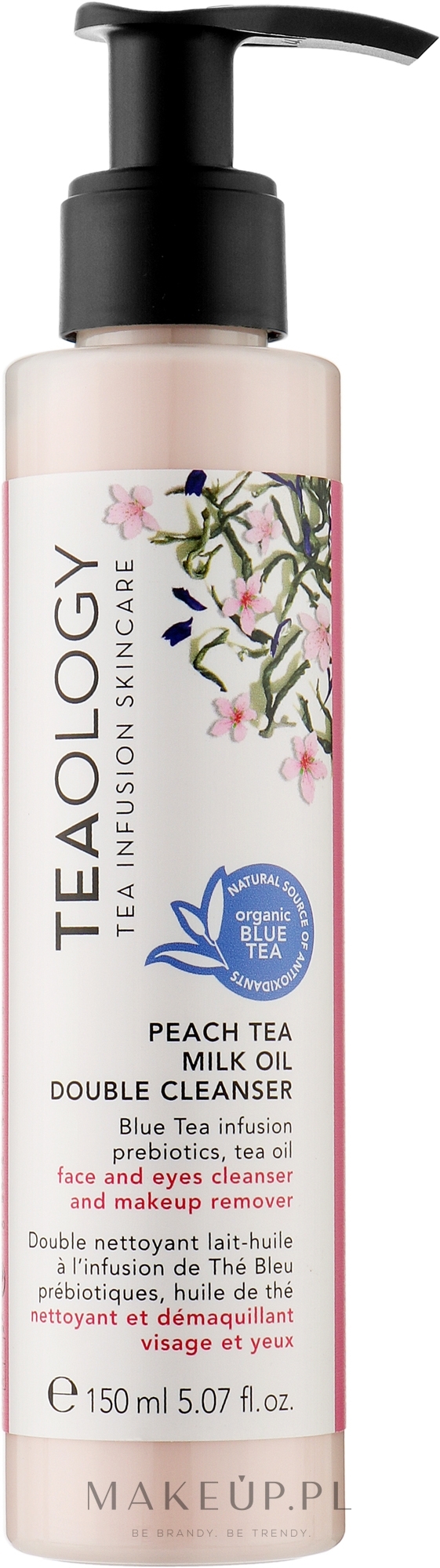 Oczyszczające mleczko do twarzy - Teaology Peach Tea Double Cleanser Milk Oil — Zdjęcie 150 ml