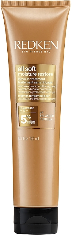 Nawilżająca odżywka bez spłukiwania - Redken All Soft Moisture Restore Leave-In Treatment — Zdjęcie N1