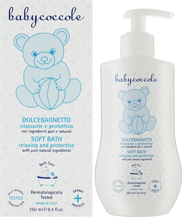 Zmiękczająco-nawilżająca pianka do kąpieli dla dzieci - Babycoccole Soft Bath — Zdjęcie N2