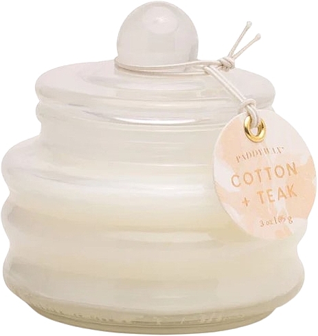 Świeca zapachowa Bawełna i teak - Paddywax Beam Glass Candle Ivory Cotton & Teak — Zdjęcie N1