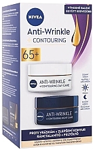 Zestaw - Nivea Anti-Wrinkle+Contouring 65+ (d/cr/50ml + n/cr/50ml) — Zdjęcie N1