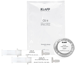 Zestaw do pielęgnacji twarzy - Klapp CS III Collagen Stimulation Treatment (peel/6ml + conc/3ml + mask/30g + cr/10ml) — Zdjęcie N1