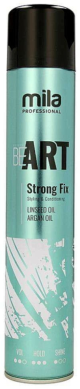 Lakier do włosów - Mila Professional BeART Strong Fix Hair Spray Extra Strong — Zdjęcie N1
