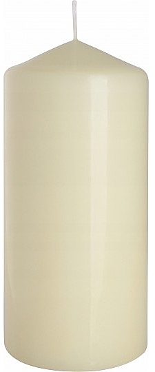 Świeca cylindryczna 70x150 mm, ecru - Bispol — Zdjęcie N1