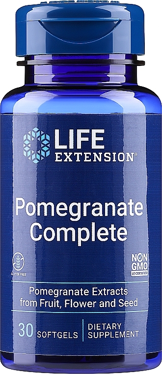 Owoc granatu w kapsułkach - Life Extension Pomegranate Complete — Zdjęcie N1