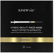 Hybrydowa maska ​​w płacie z peptydami i śluzem ślimaka - SunewMed+ Essence Hybrid Beauty Face Mask — Zdjęcie N1