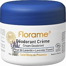 Dezodorant w kremie Kwiat Lawendy - Florame Cream Deodorant Lavender Flower  — Zdjęcie N1