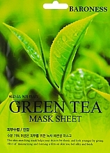 PREZENT! Maska w płachcie z ekstraktem z zielonej herbaty - Beauadd Baroness Mask Sheet Green Tea — Zdjęcie N1