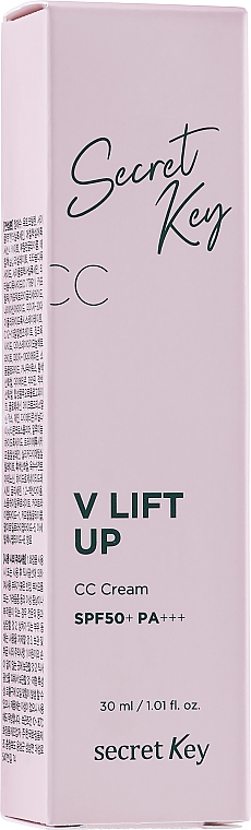 Liftingujący krem CC do twarzy - Secret Key V-Line Lift Up CC Cream