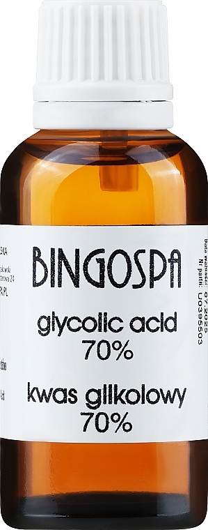 PRZECENA! Kwas glikolowy 70% - BingoSpa Glicolic Acid * — Zdjęcie N1