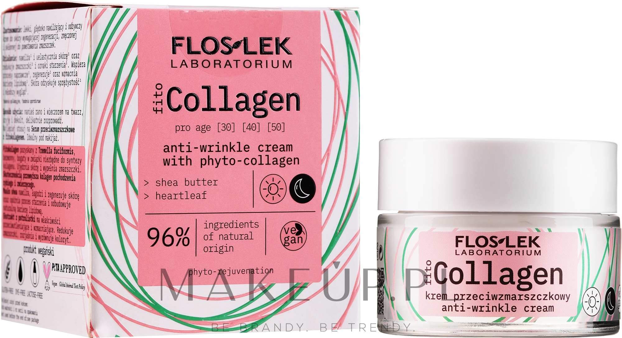 Krem przeciwzmarszczkowy z z fitokolagenem - Floslek Pro Age Cream With Phytocollagen — Zdjęcie 50 ml