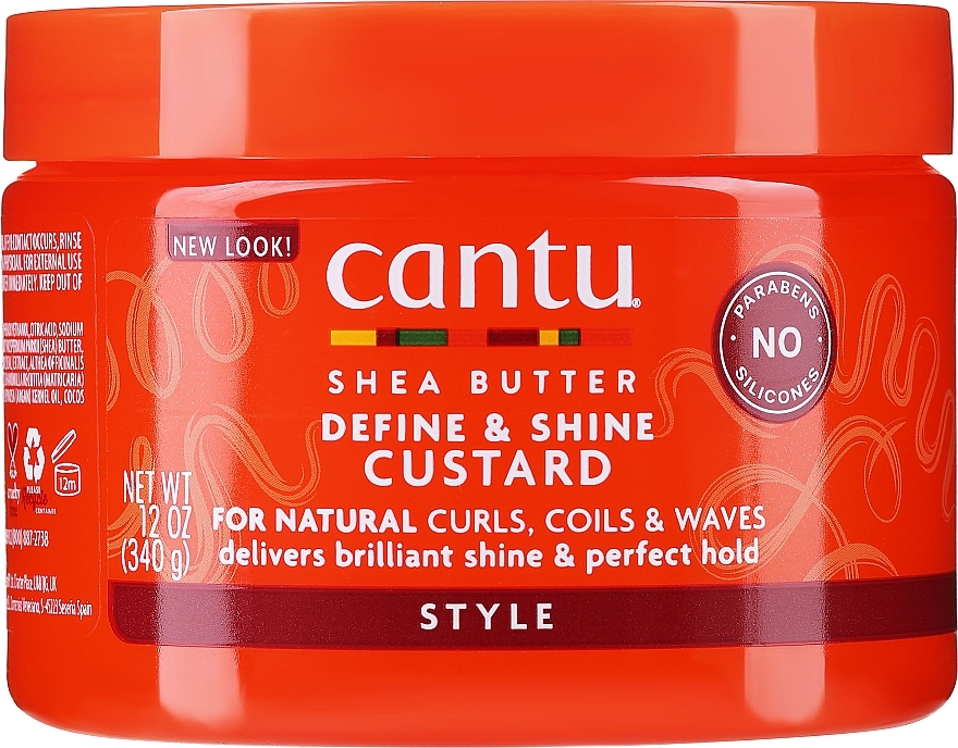 Krem do stylizacji i utrwalania - Cantu Shea Butter Define & Shine Custard — Zdjęcie N1