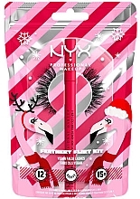 Kup Zestaw - NYX Professional Makeup Feathery Flirt Lash Kit (eye/liner/1ml + lashes)