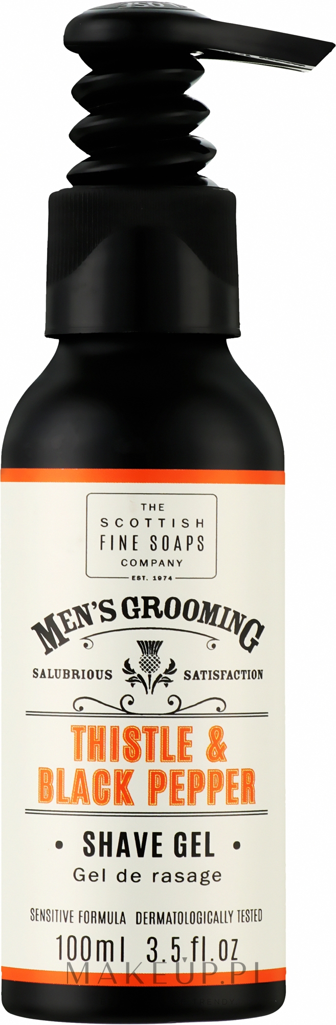 Żel do golenia - Scottish Fine Soaps Men’s Grooming Thistle & Black Pepper Shave Gel — Zdjęcie 100 ml