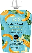 Krem do opalania z ultra-ciemnymi bronzantami - Tan Incorporated Double Dark Black Chocolate Banana Cream 400X (doypack) — Zdjęcie N1
