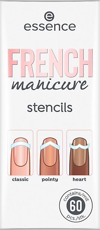 Paski do manikiuru francuskiego - Essence French Manicure Stencils — Zdjęcie N1