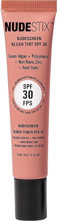 Róż w pudrze - Nudestix Nudescreen Blush Tint SPF 30 — Zdjęcie N1