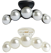 Spinki do włosów z perłami, 2 szt - Revolution Haircare Pearl Claw Clip — Zdjęcie N1