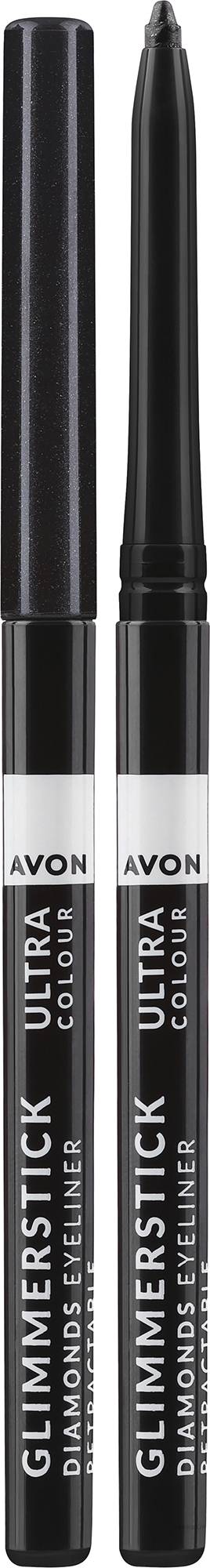 Eyeliner - Avon Glimmerstick Diamonds Eyeliner Ultra Colour — Zdjęcie Black Ice