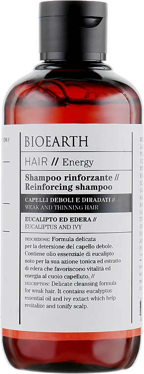 Wzmacniający szampon do włosów - Bioearth Hair Strengthening Shampoo